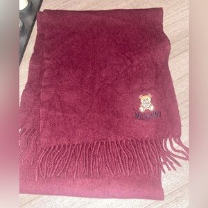 Moschino Scarf - Burgundy colored